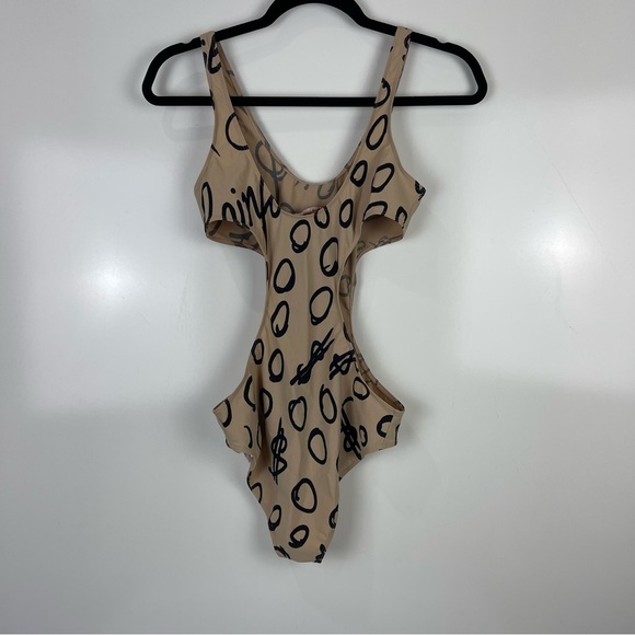 Vivienne Westwood Save the Rainforest One Piece Swimsuit Cut Out Size Medium - Picture 2 of 8